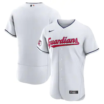 mens nike white cleveland guardians home authentic team jer